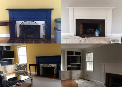 Before and After Fireplace